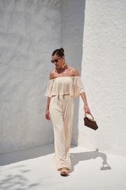 BLUSA VERANEIO EM LINHO ECRU