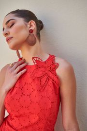 VESTIDO ALBA VERMELHO EM LAISE