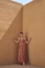 VESTIDO TULUM EM LUREX ESTAMPADO