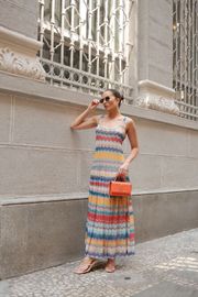 VESTIDO AIMEE TULE ESTAMPADO