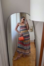 VESTIDO AIMEE TULE ESTAMPADO