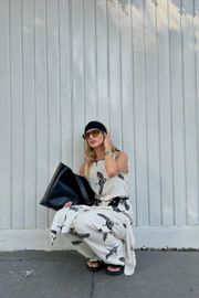 CALÇA ARIETA CREPE ESTAMPADO