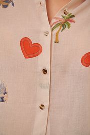 BLUSA BERTA TRICOLINE ESTAMPA EXCLUSIVA