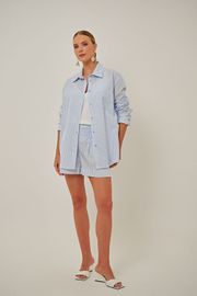 CAMISA AYLA TRICOLINE LISTRADA