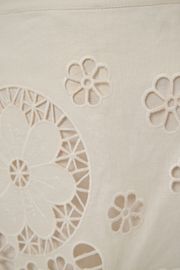 CAMISA VALENTINA LINHO E BORDADOS OFF WHITE