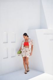 BLUSA BERTA TRICOLINE ESTAMPA EXCLUSIVA