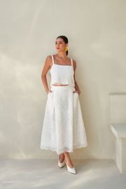 SAIA ANA VITÓRIA EM RENDA OFF WHITE