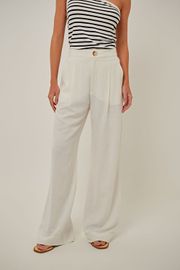 CALÇA AMÉRICA CREPE OFF WHITE