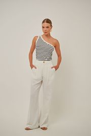 CALÇA AMÉRICA CREPE OFF WHITE