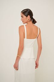 BLUSA AVA VISCOSE OFF WHITE