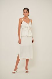 BLUSA AVA VISCOSE OFF WHITE