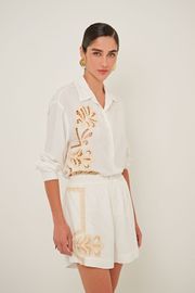 CAMISA ANGELA VISCOLINHO BORDADO