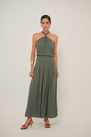 SAIA BOLD CAMBRAIA DE LINHO VERDE