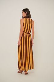 SAIA BLOSSOM VISCOSE ESTAMPA LISTRADA
