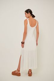 VESTIDO CLEMENCE MALHA OFF WHITE