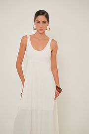 VESTIDO CLEMENCE MALHA OFF WHITE