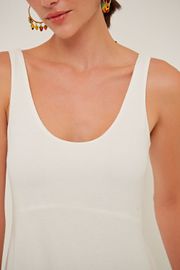 VESTIDO CLEMENCE MALHA OFF WHITE