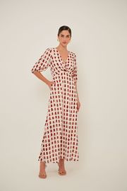 VESTIDO BUDAPESTE VISCOSE ESTAMPADA