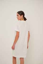 VESTIDO CALMA OFF WHITE 100% LINHO