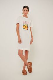 VESTIDO CALMA OFF WHITE 100% LINHO