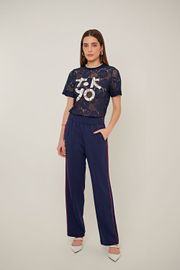 BLUSA RENDA E SILK CLEMENTINE