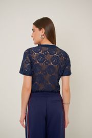 BLUSA RENDA E SILK CLEMENTINE
