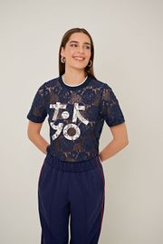 BLUSA RENDA E SILK CLEMENTINE