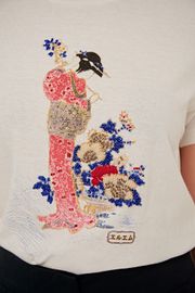 CAMISETA CLARICE ESTAMPA GUEIXA