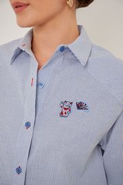 CAMISA EM TRICOLINE LISTRADA CARTAGENA