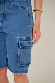 BERMUDA JEANS CARGO CAPRI