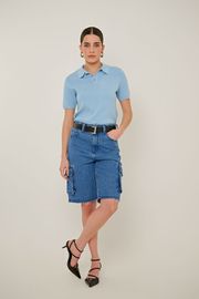 BERMUDA JEANS CARGO CAPRI