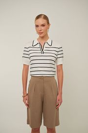 BLUSA POLO ELBA LISTRADA
