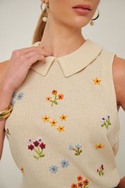 BLUSA DUBLIN TRICOT BORDADO