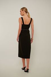 VESTIDO ENCONTROS ALFAIATARIA PRETO
