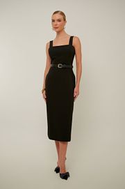 VESTIDO ENCONTROS ALFAIATARIA PRETO