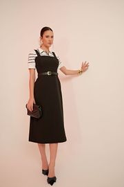 VESTIDO ENCONTROS ALFAIATARIA PRETO