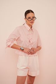 CAMISA ESTHER TRICOLINE ROSA BABY