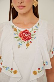 BLUSA HORIZON VISCOSE BORDADA