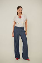 BLUSA HORIZON VISCOSE BORDADA