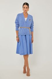 CASACO TRICOT GAROA AZUL