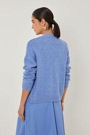 CASACO TRICOT GAROA AZUL