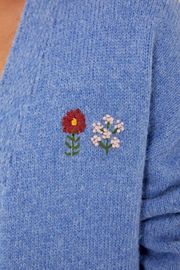 CASACO TRICOT GAROA AZUL