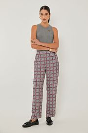 CALÇA XADREZ FLORY