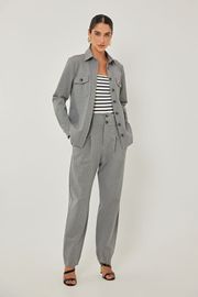 CALÇA ILZA MALHA VISCOSE CINZA