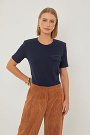 CAMISETA MARCELIA AZUL MARINHO
