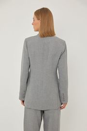 BLAZER HORTÊNSIA ALFAIATARIA CINZA
