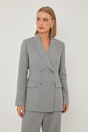 BLAZER HORTÊNSIA ALFAIATARIA CINZA