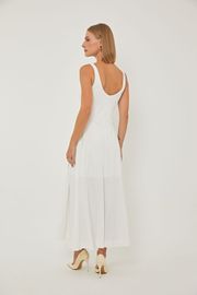 VESTIDO CLEMENCE MALHA OFF WHITE