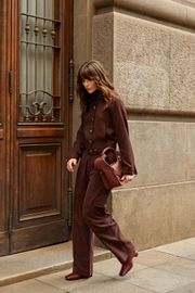 CALÇA GUILHERMINA ALFAIATARIA MARROM