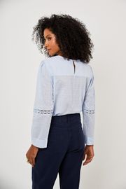 BLUSA KIM CAMBRAIA BORDADA